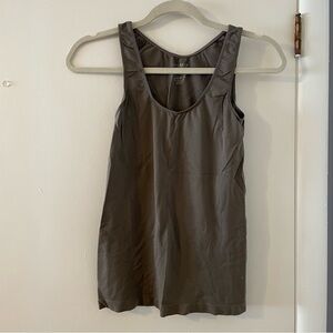 Revamped Greenish Grey Tank Top